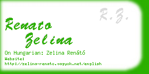renato zelina business card