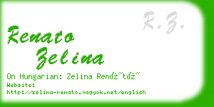 renato zelina business card